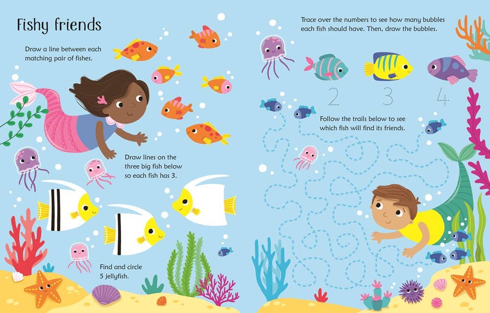 Wipe-Clean Mermaid Activities : Usborne