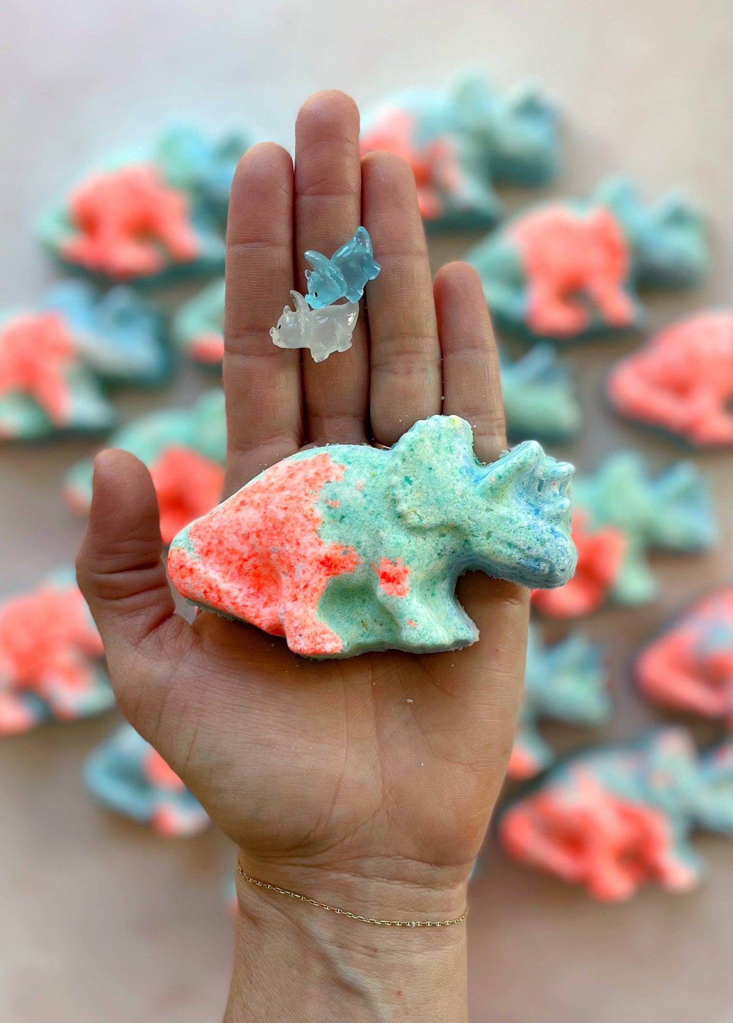 Triceratops Dino Bath Bomb with toy!