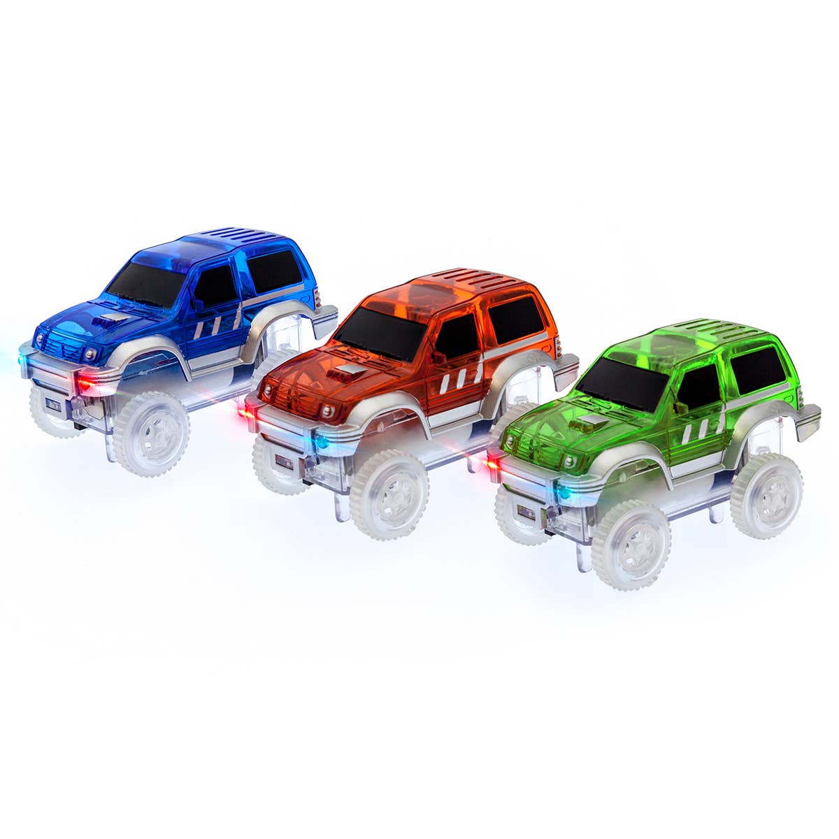 PicassoTiles 3 Pack Cars for Magnet Race Track Building Sets
