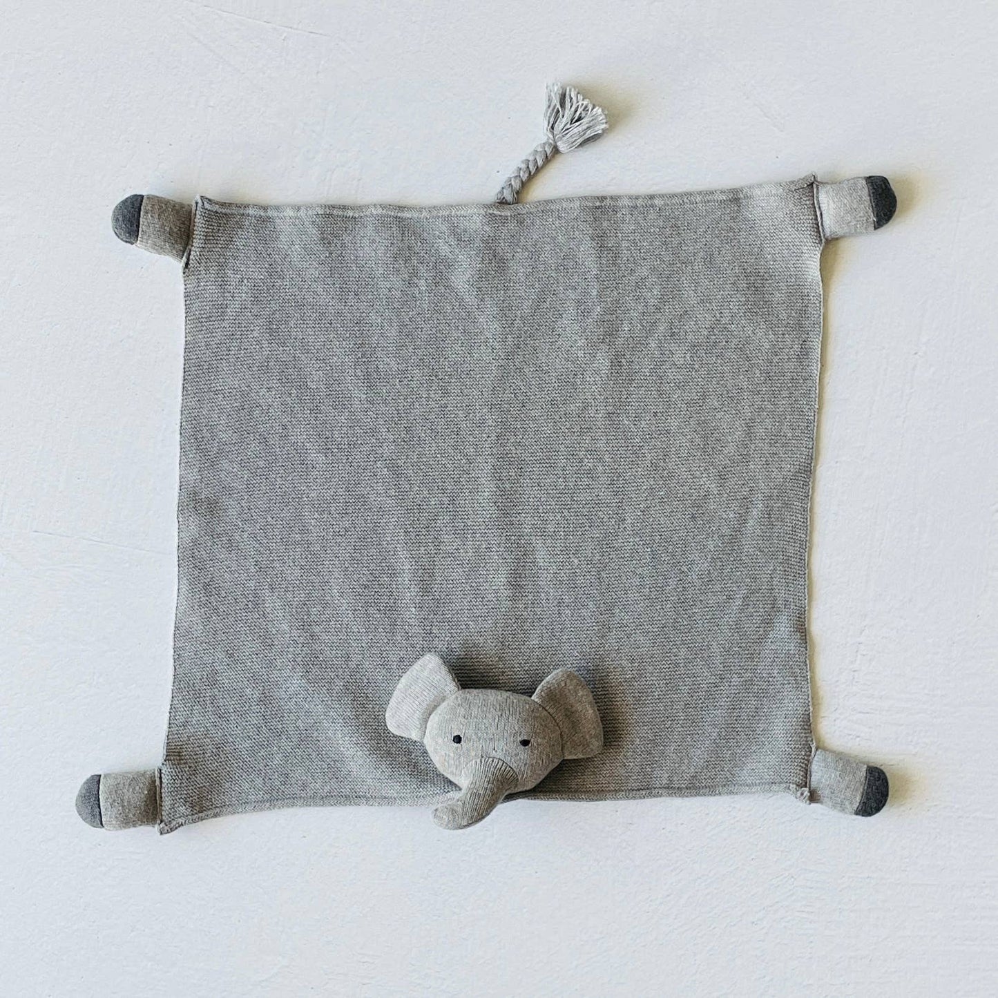 Elephant - Organic Baby Lovey Security Blanket Cuddle Cloth