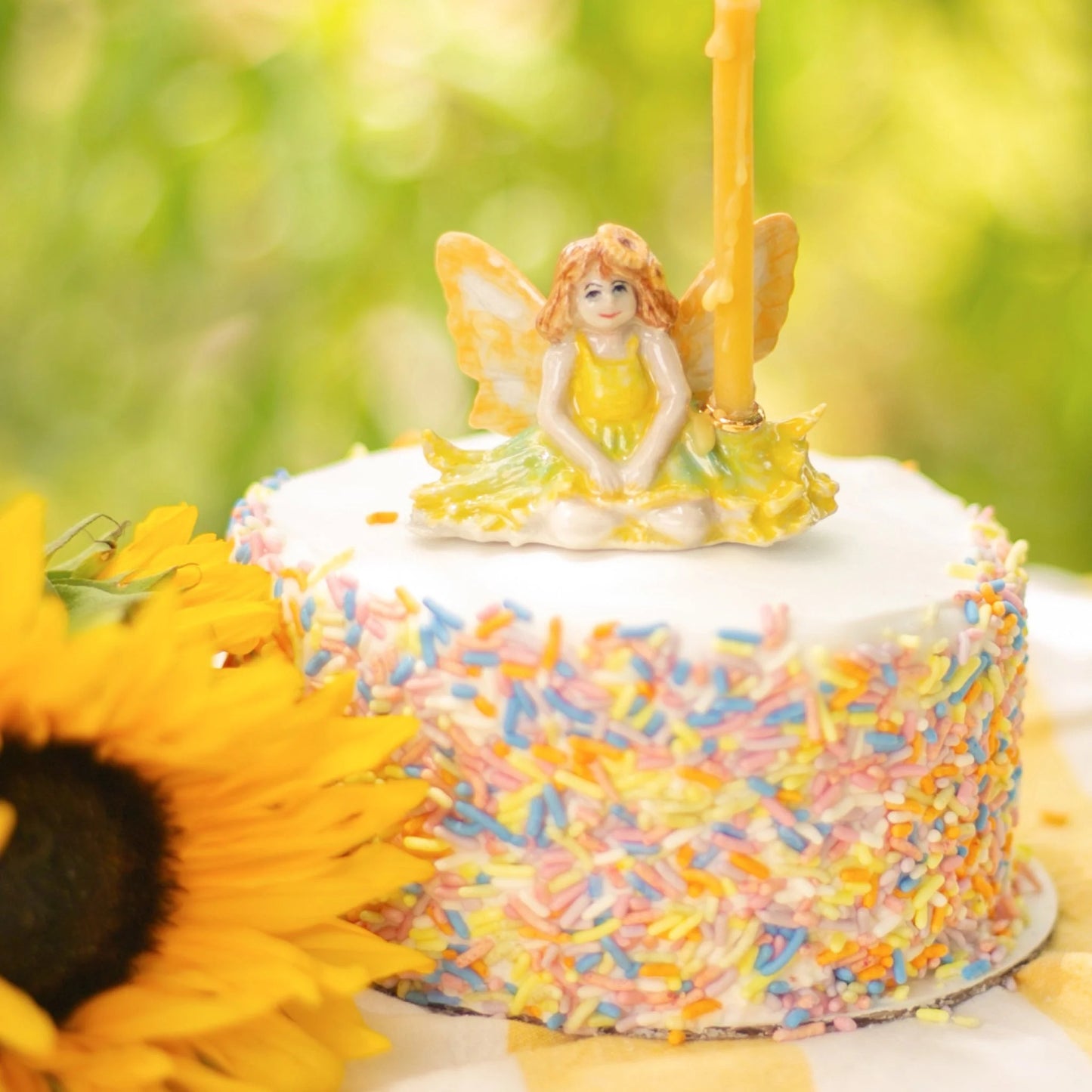 Sunflower Fairy Cake Topper
