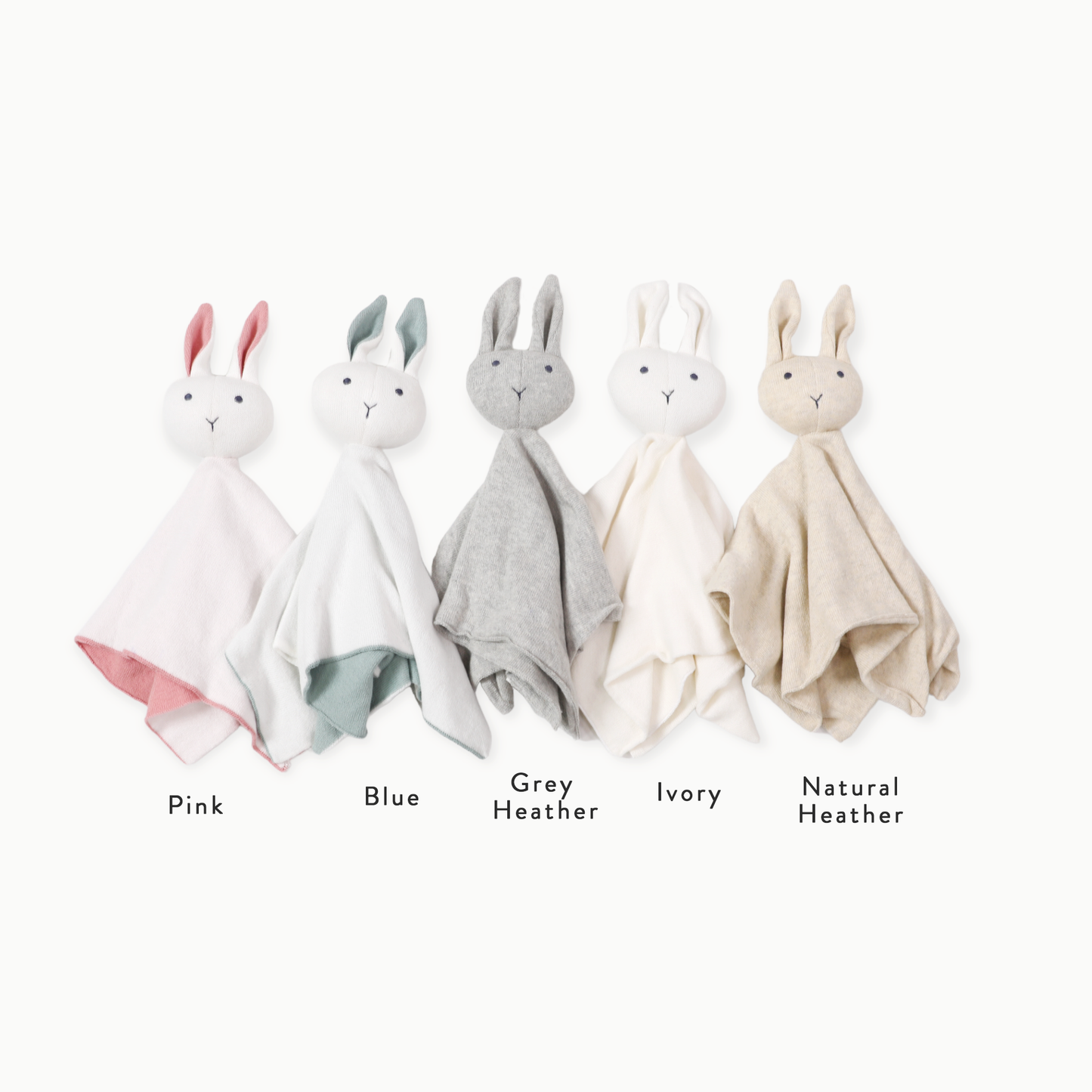 Bunny -Organic Baby Lovey Security Knit Blanket Cuddle Cloth