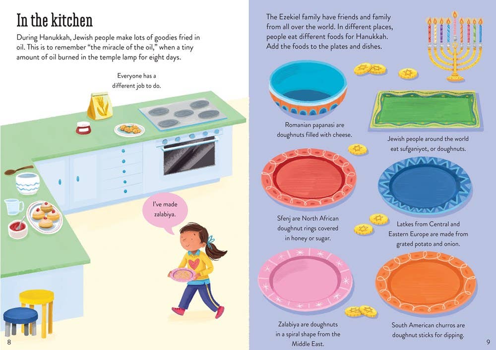 Little First Stickers Hanukkah : Usborne