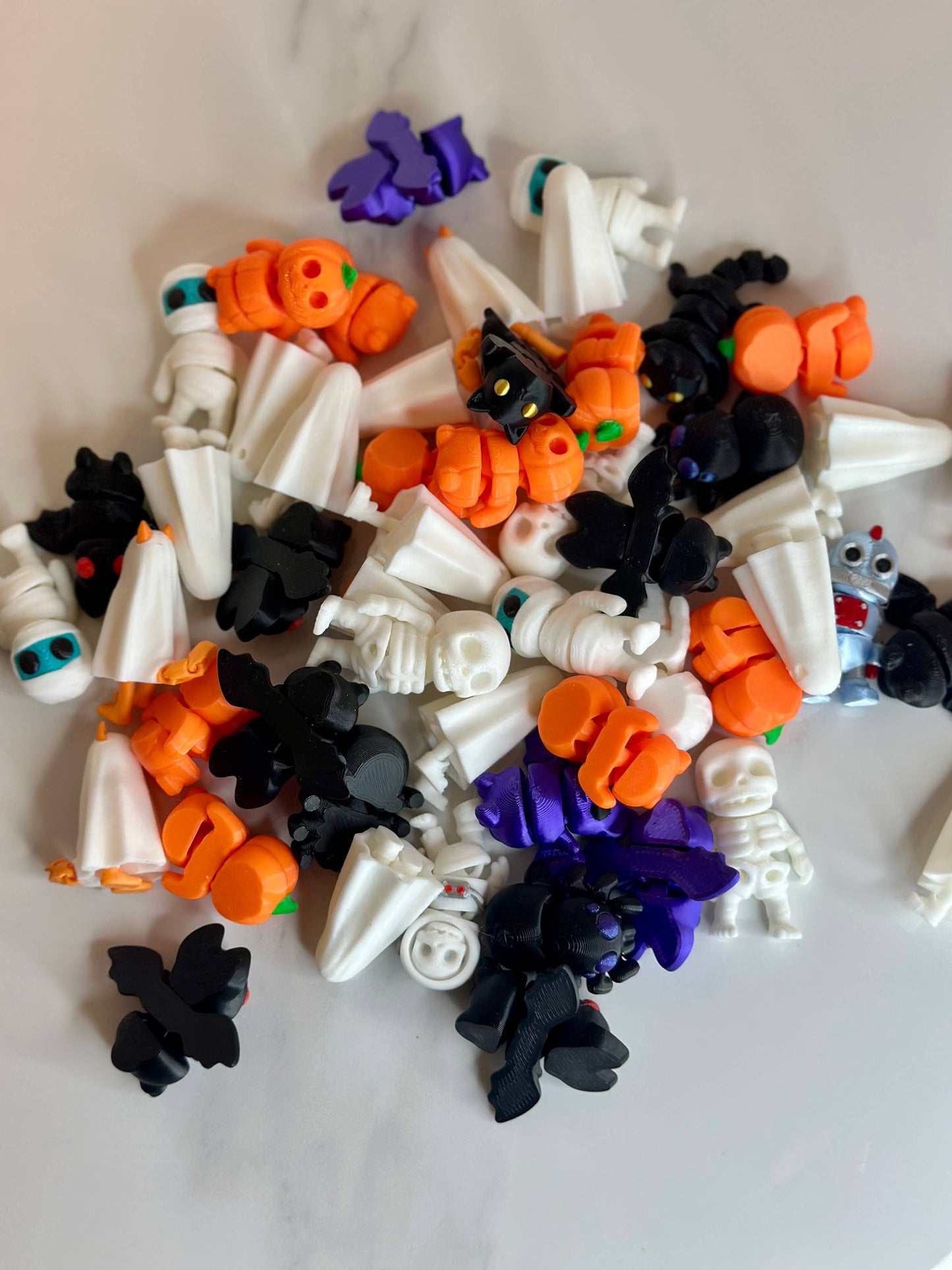 Tiny 3D Printed Pocket Halloween Fidgets