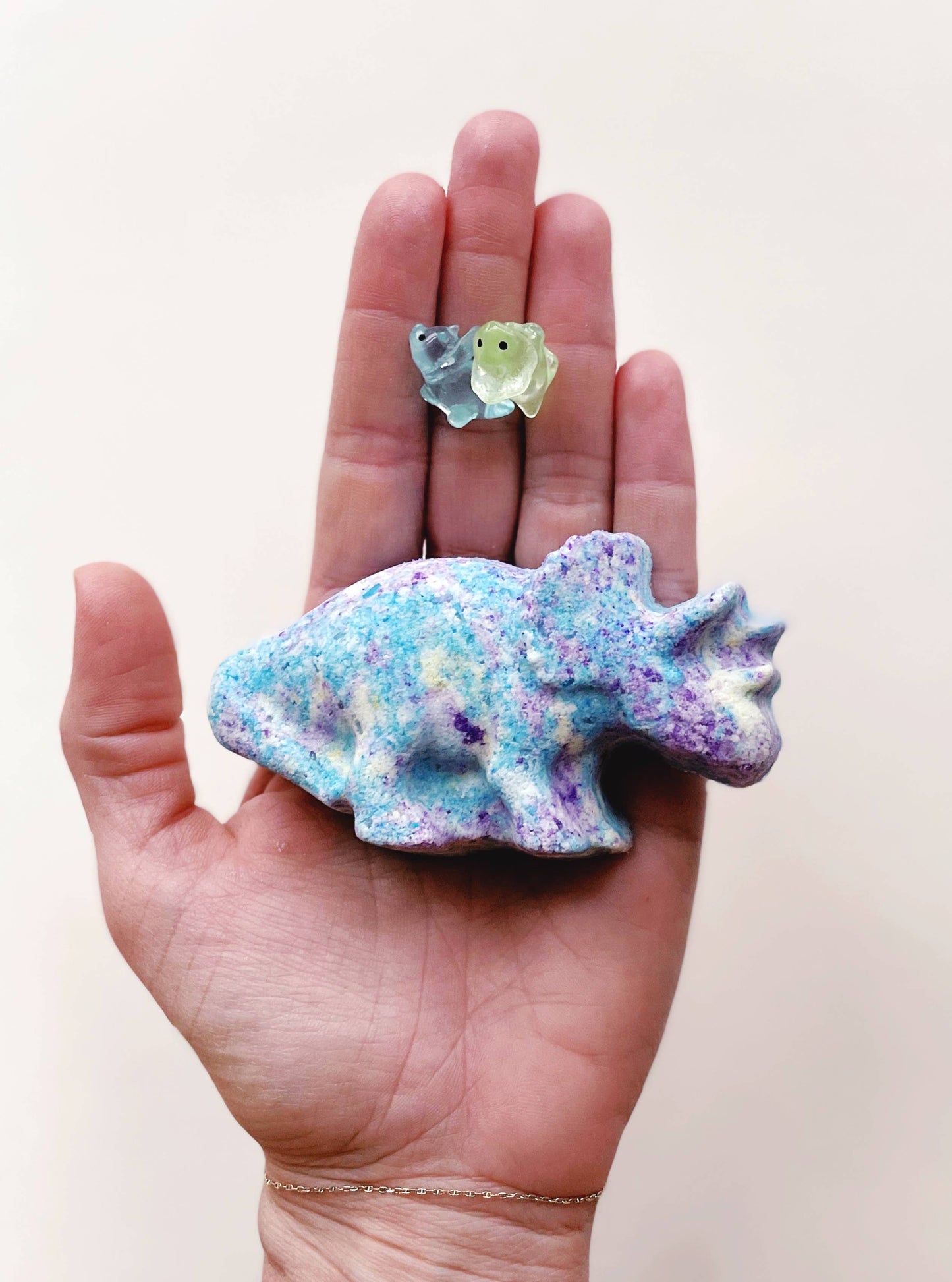 Triceratops Dino Bath Bomb with toy!