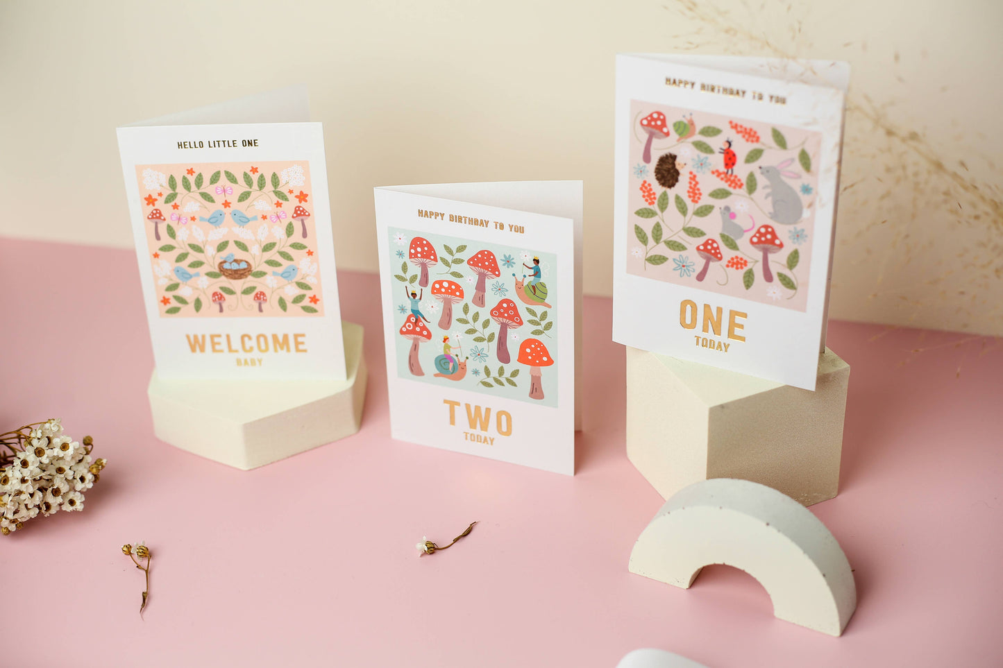 Welcome Baby Nest Card | New Baby Card | New Parent Card