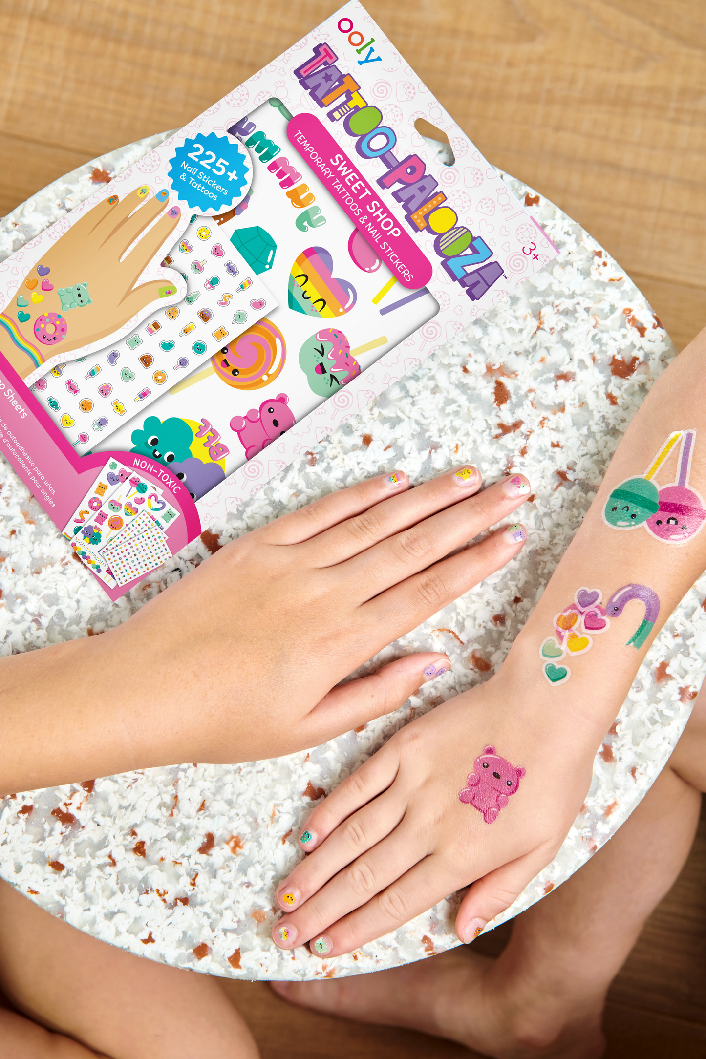Tattoo-Palooza, Tattoos & Nail Stickers - Unicorns & Rainbow