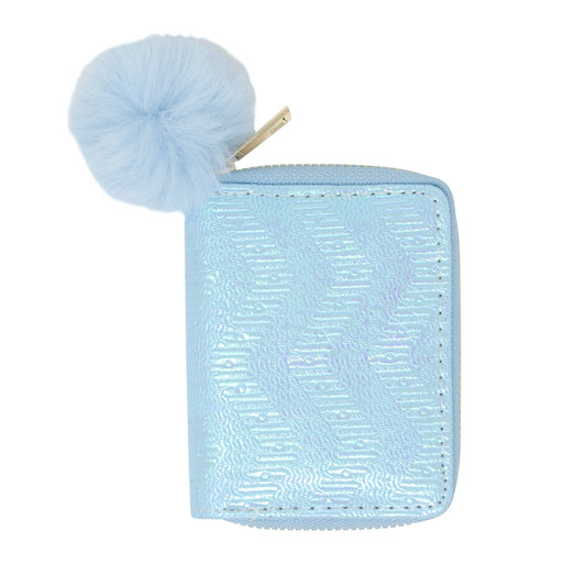Shiny Wave Wallet: Blue