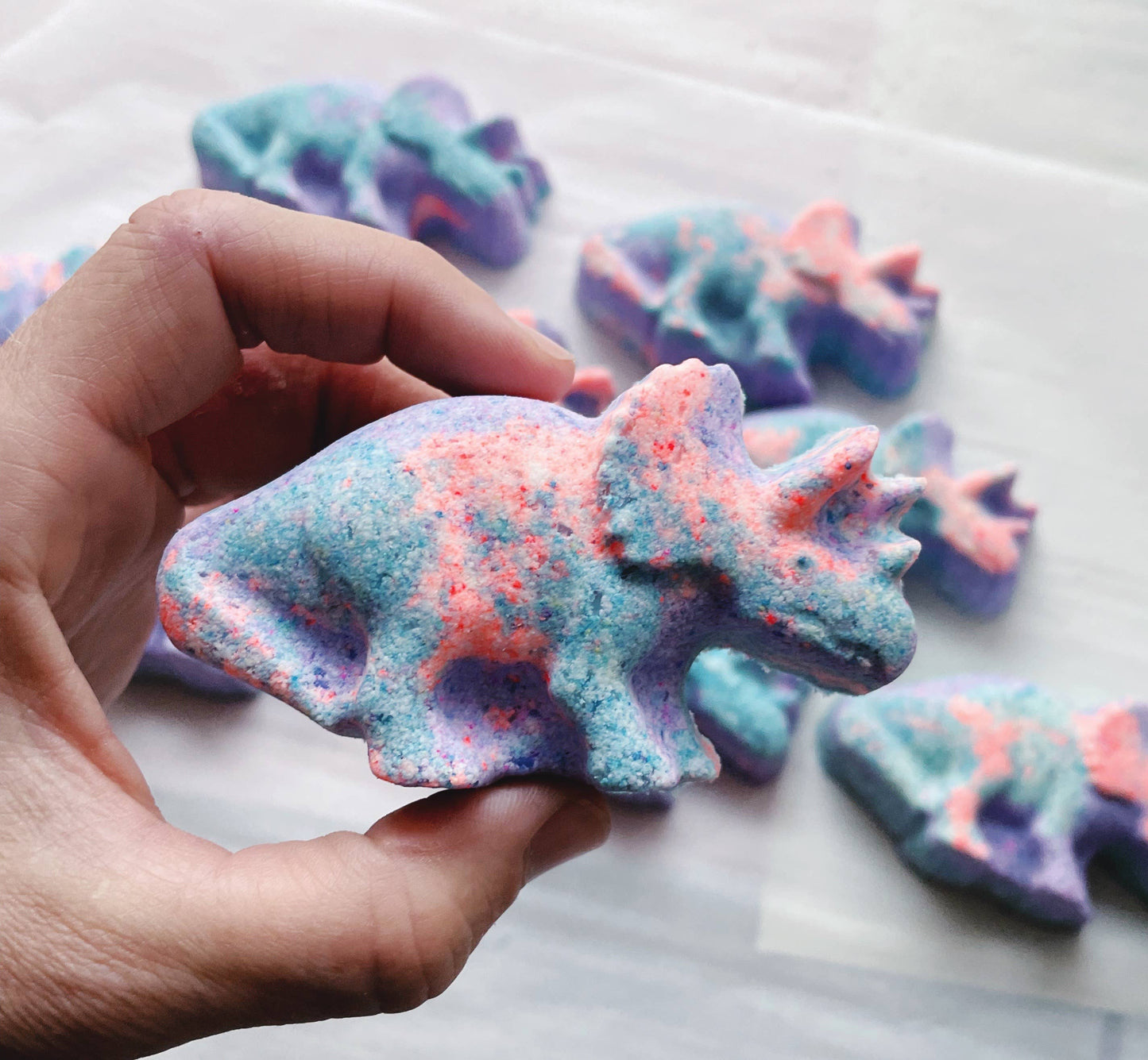Triceratops Dino Bath Bomb with toy!