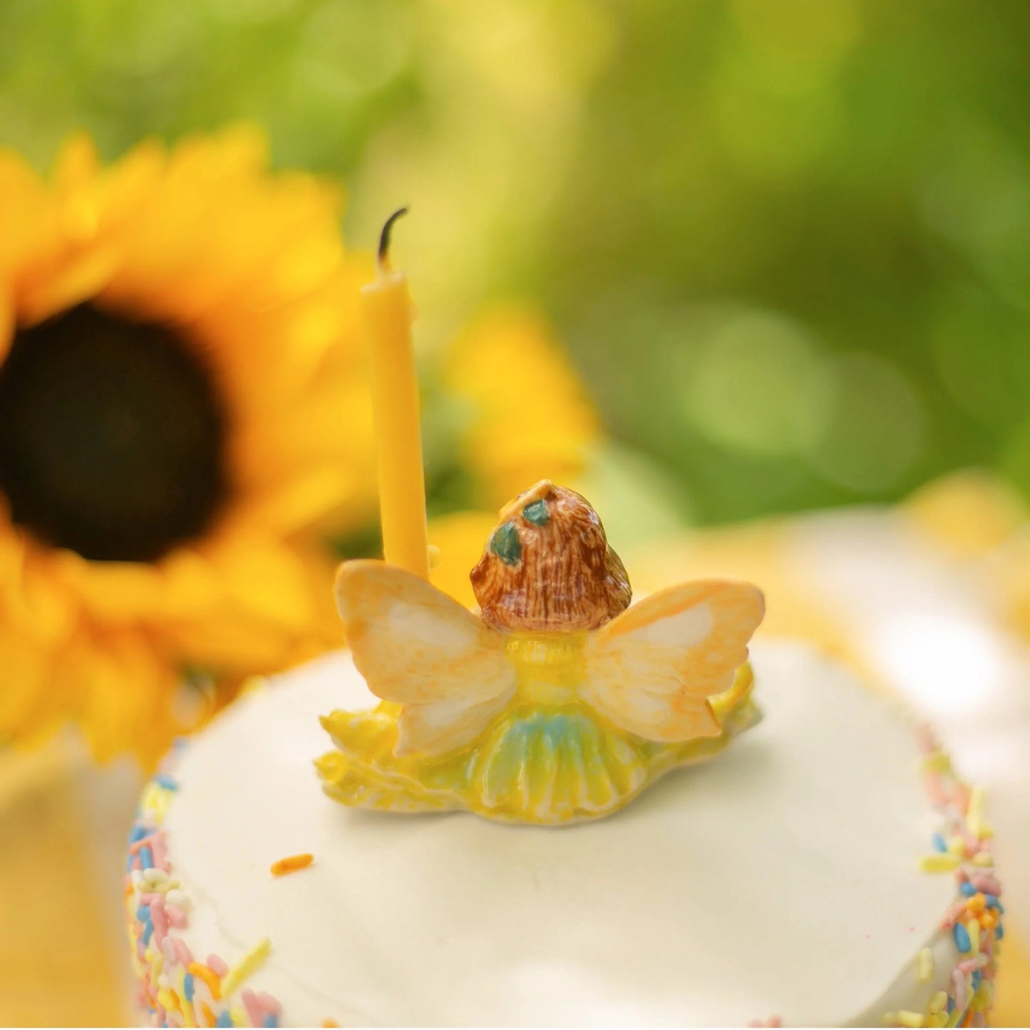 Sunflower Fairy Cake Topper