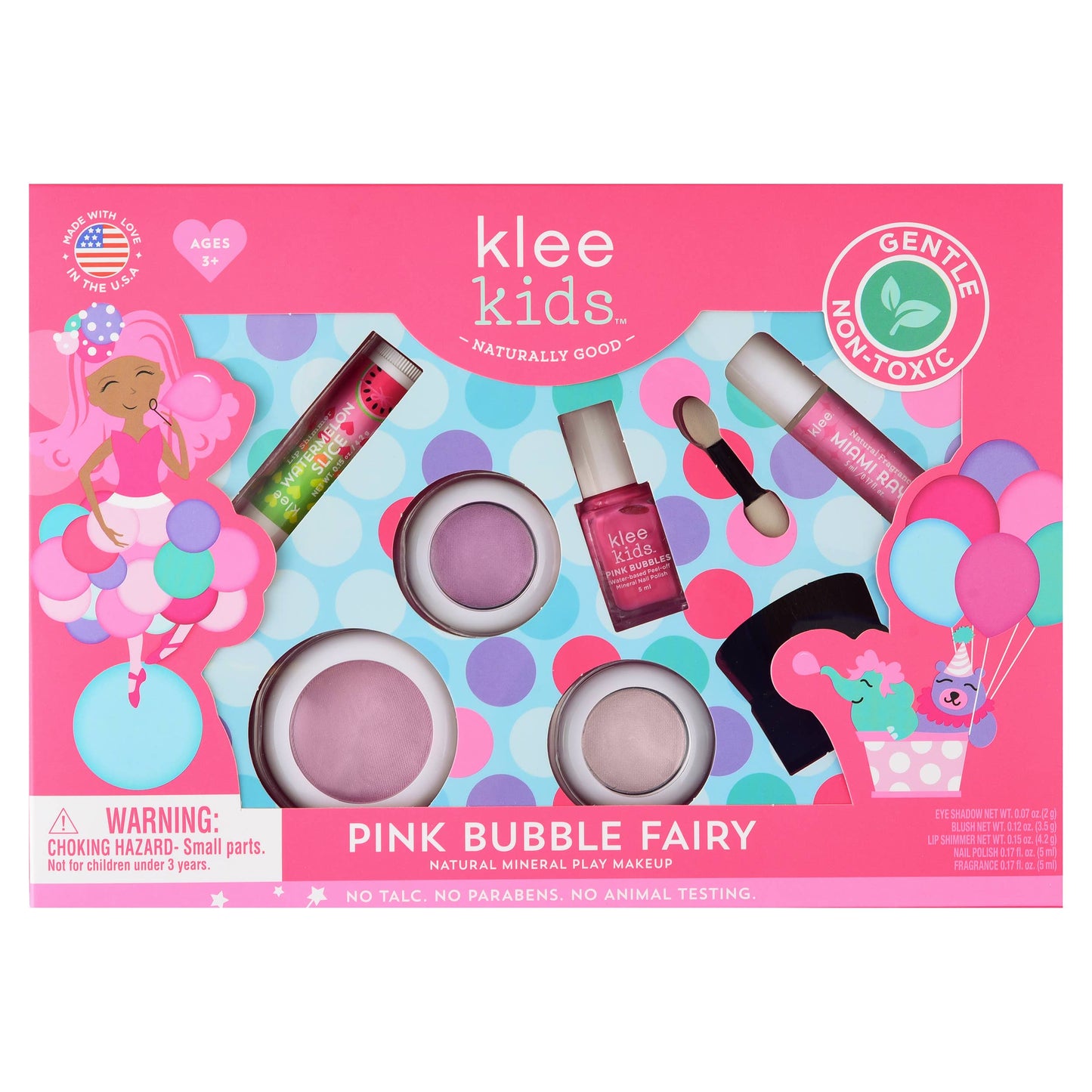 Pink Bubble Fairy - Klee Kids Deluxe Makeup Kit