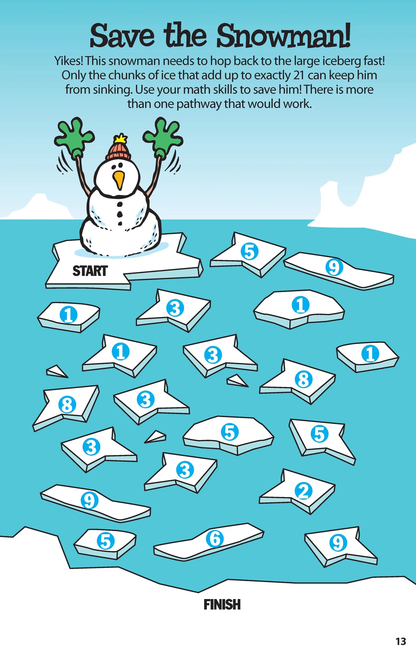 Activity Book - Sensational Snow Day Puzzles for Kids