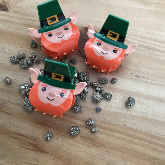 Leprechaun hair claw clip