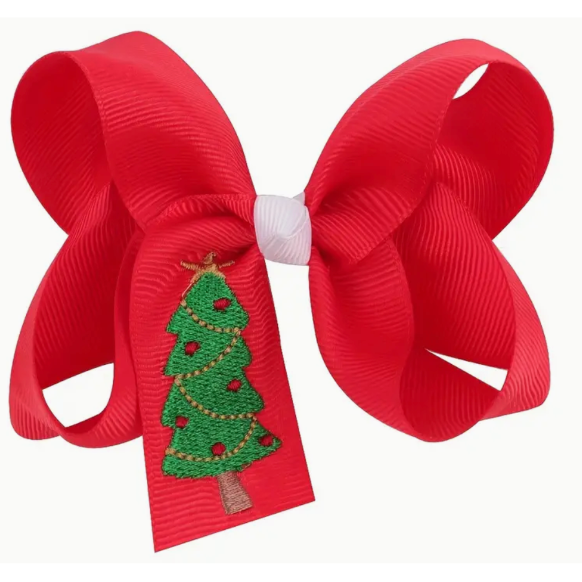 Embroidered Holiday Bow