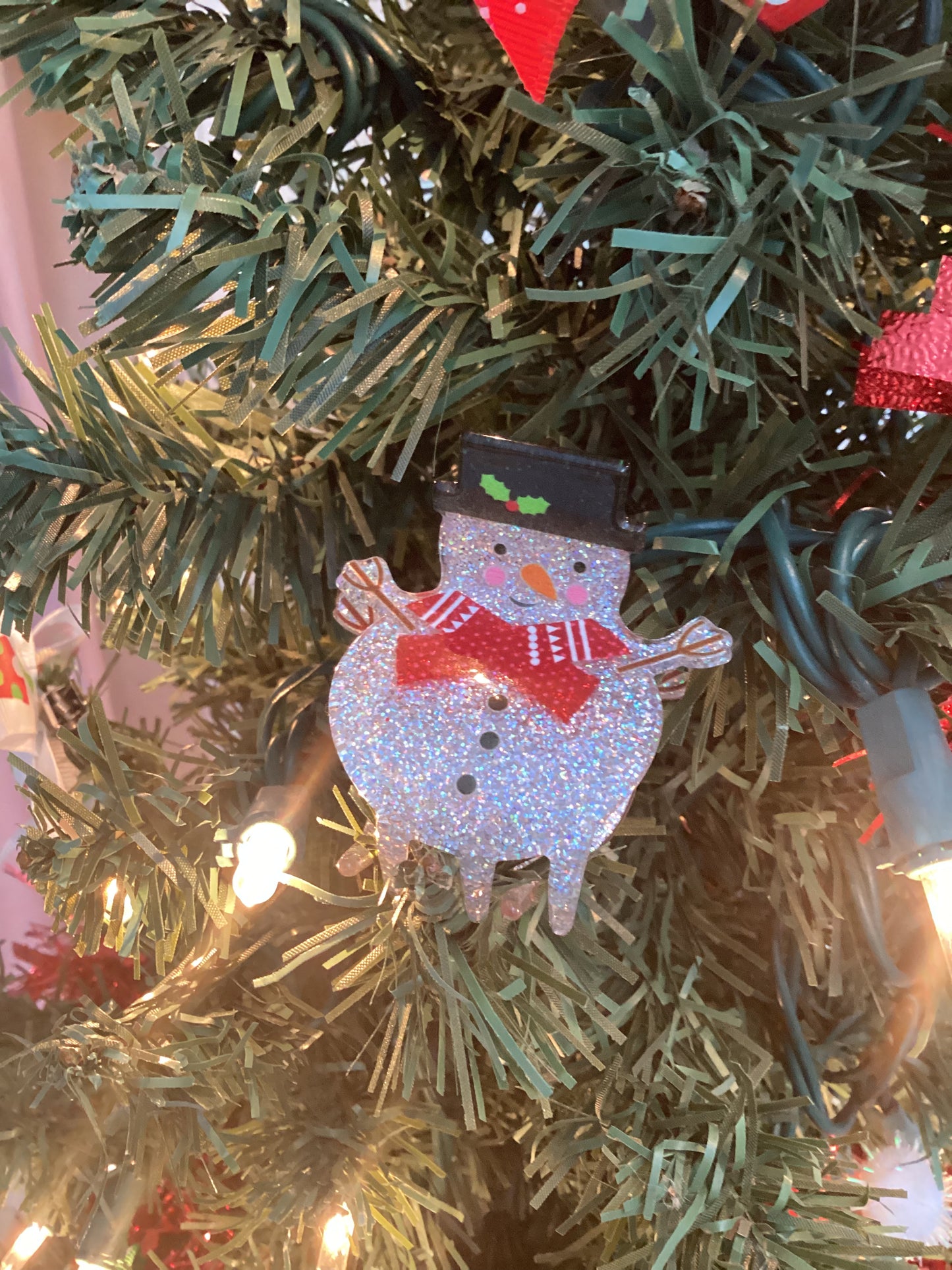 Snowman Claw Clip
