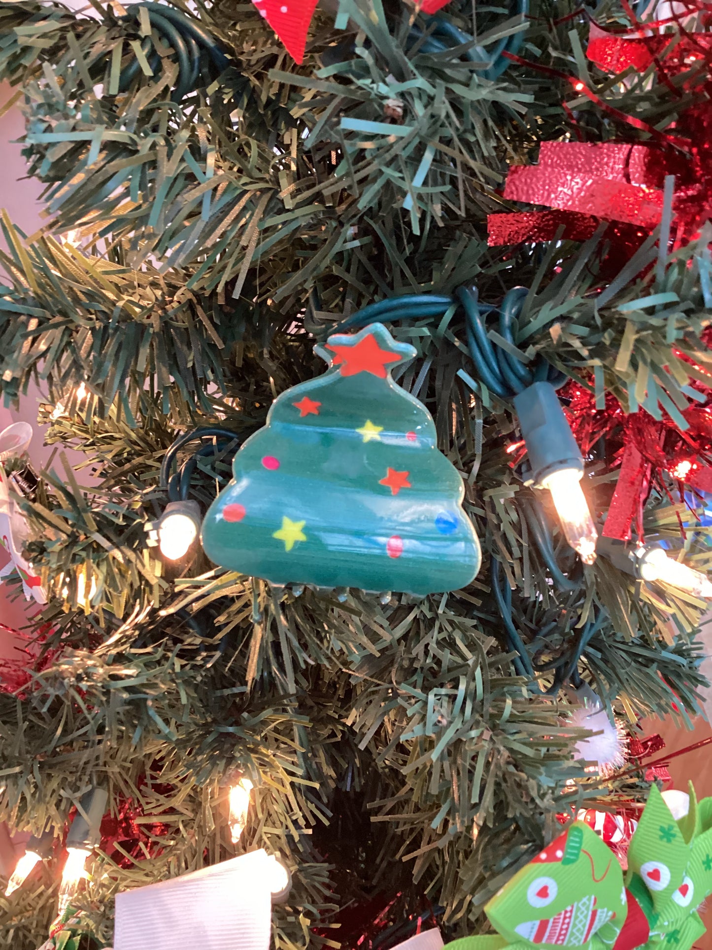 Christmas Tree Claw Clip