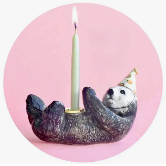 Party Animal Sea Otter Cake Topper