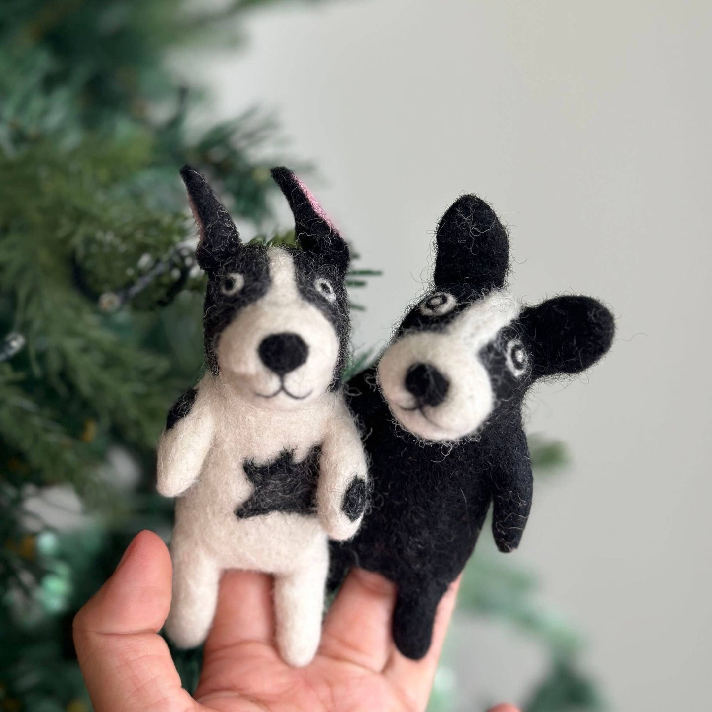 Felt French Bull Finger Puppet