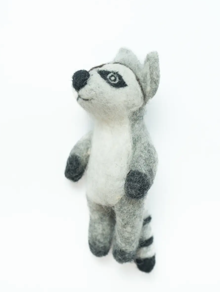 Raccoon Finger Puppet