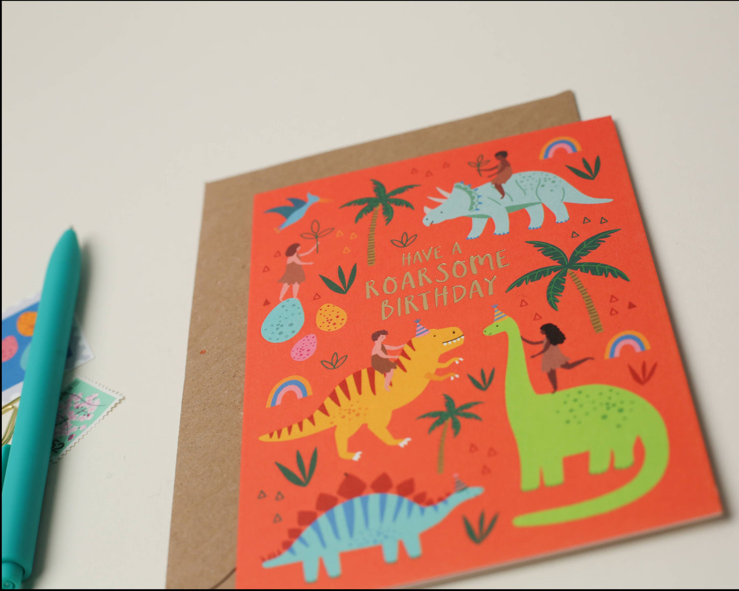Dinosaur Birthday Card | Kids Card | Childrens Card