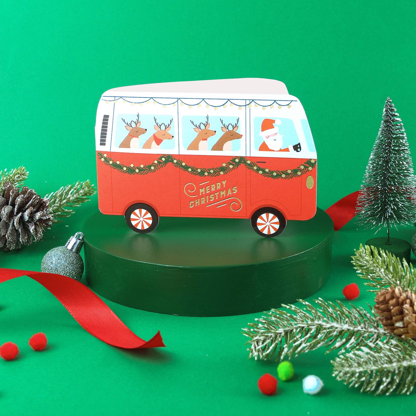 Christmas Camper Van Christmas Card | Holiday Card