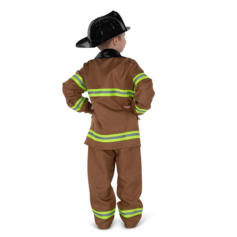 Brown Fire Fighter Costume - Kids