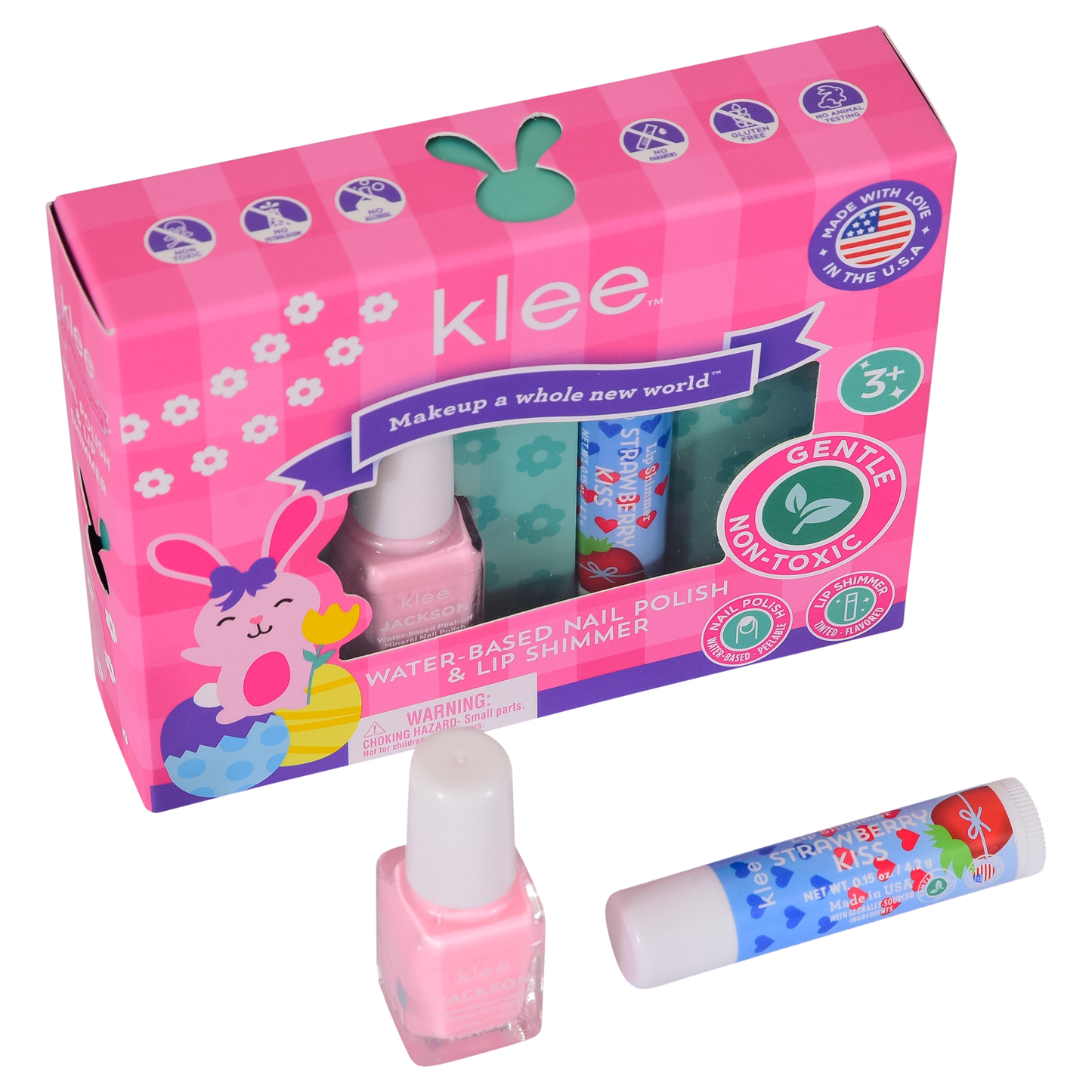 Hopping Pink- Easter Nail Polish Lip Shimmer Set