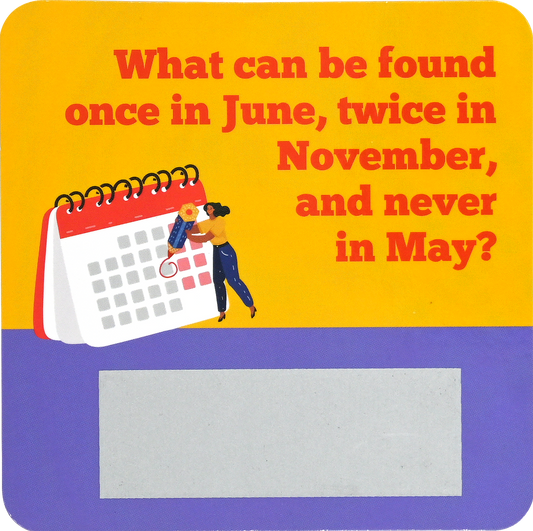 Lunch Box Riddles Scratch-Off Deck (60 cards)