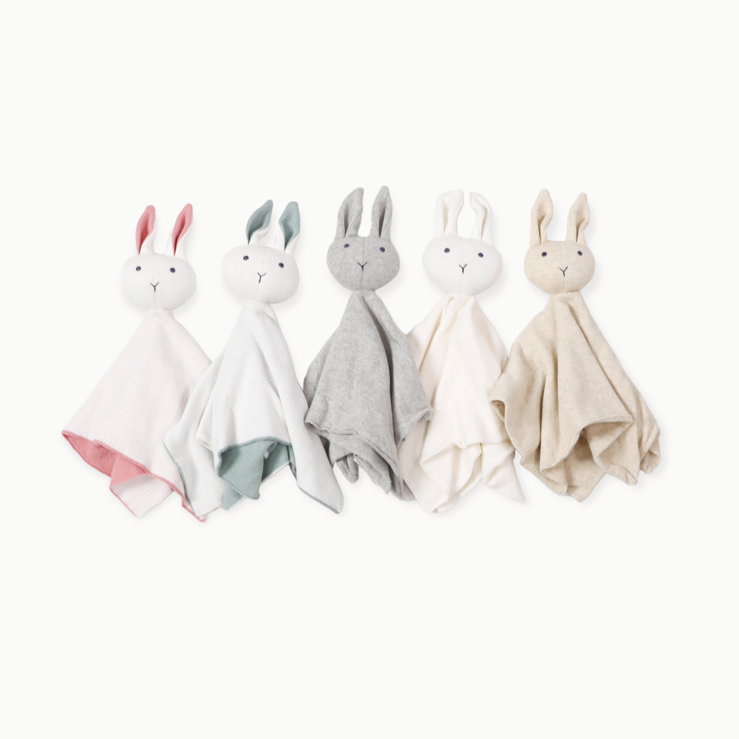 Bunny -Organic Baby Lovey Security Knit Blanket Cuddle Cloth