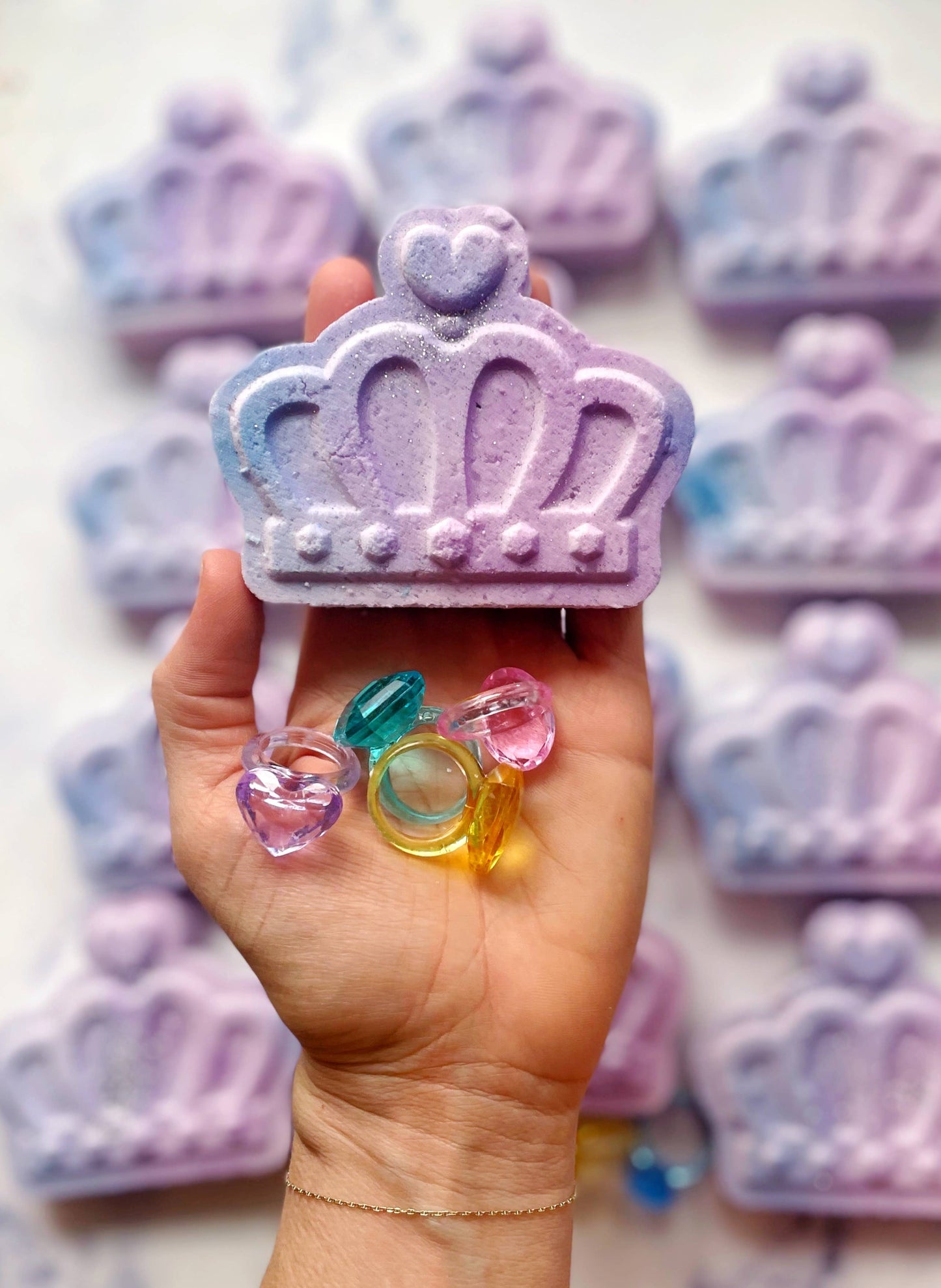 Crown Bath Bomb with toy!