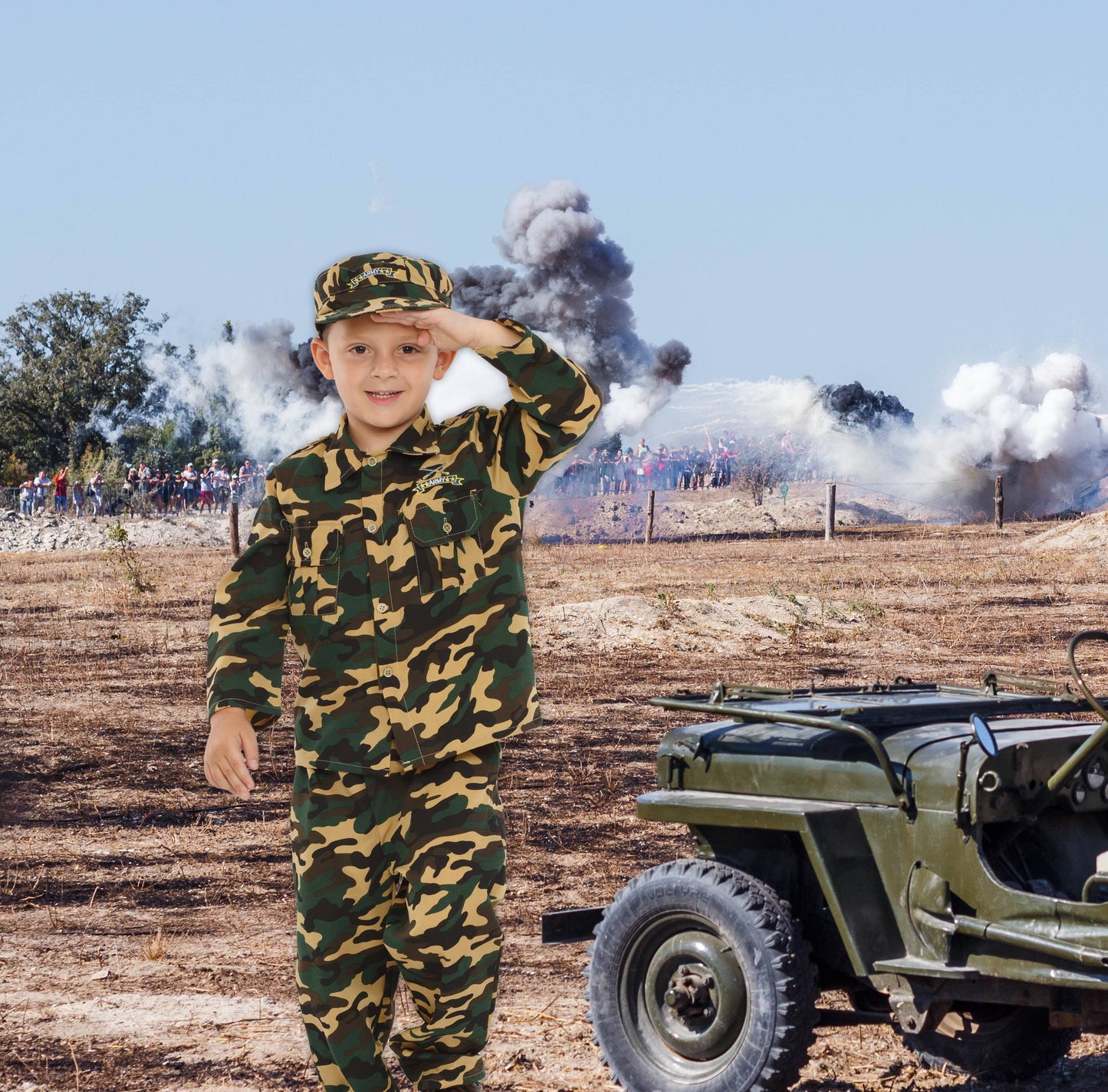 Deluxe Army Dress Up Costume Set