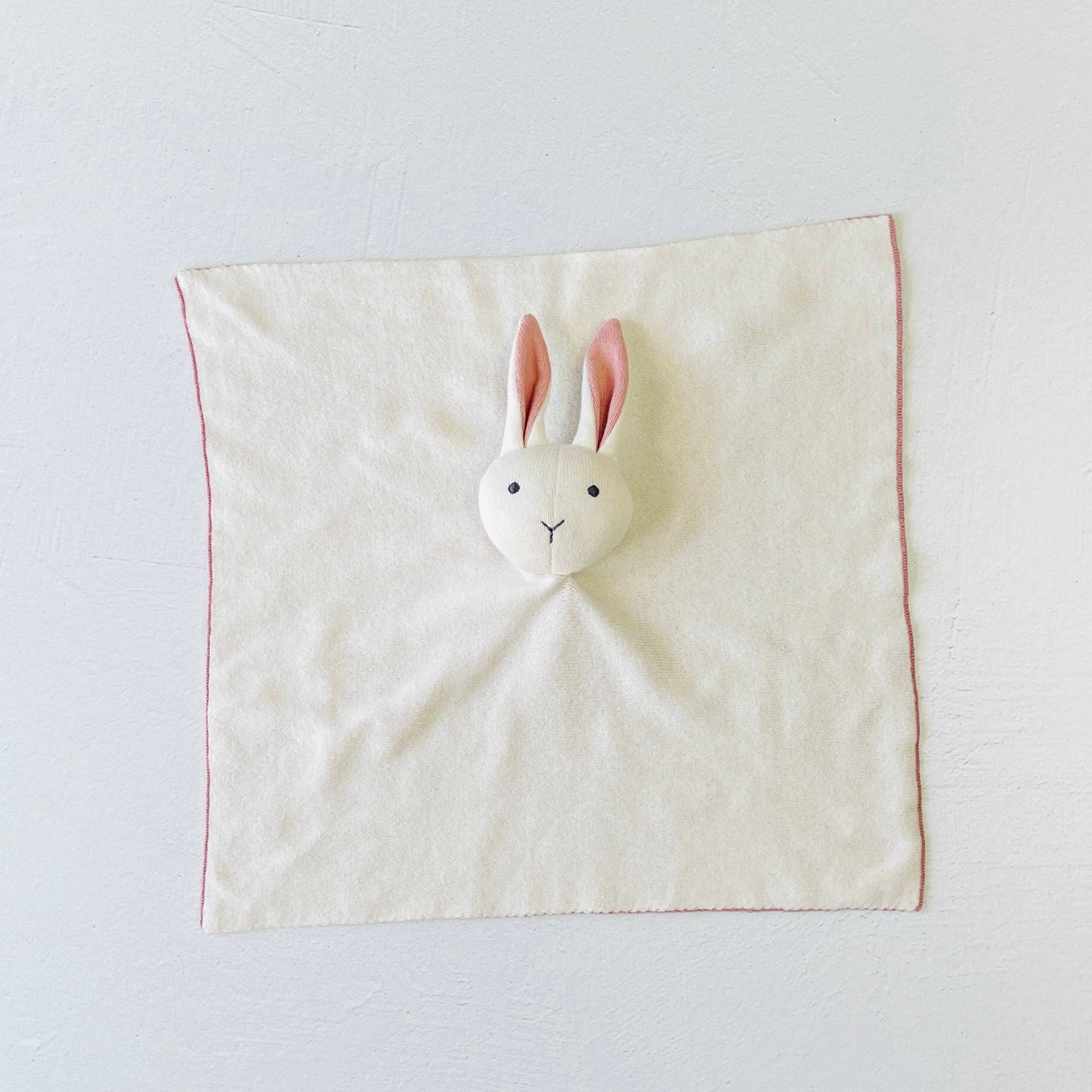 Bunny -Organic Baby Lovey Security Knit Blanket Cuddle Cloth