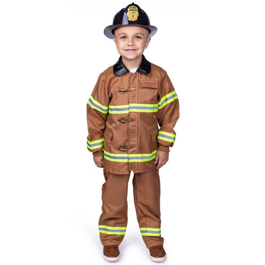 Brown Fire Fighter Costume - Kids