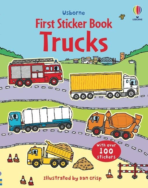First Sticker Book Trucks : Usborne