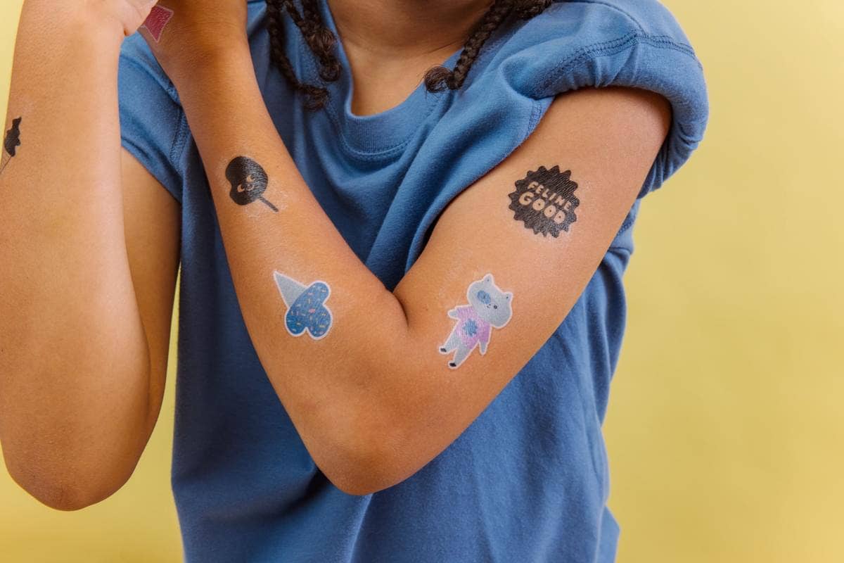 Mini Tattoo Palooza Temporary Tattoos X Suzy - Pawsitive Cat