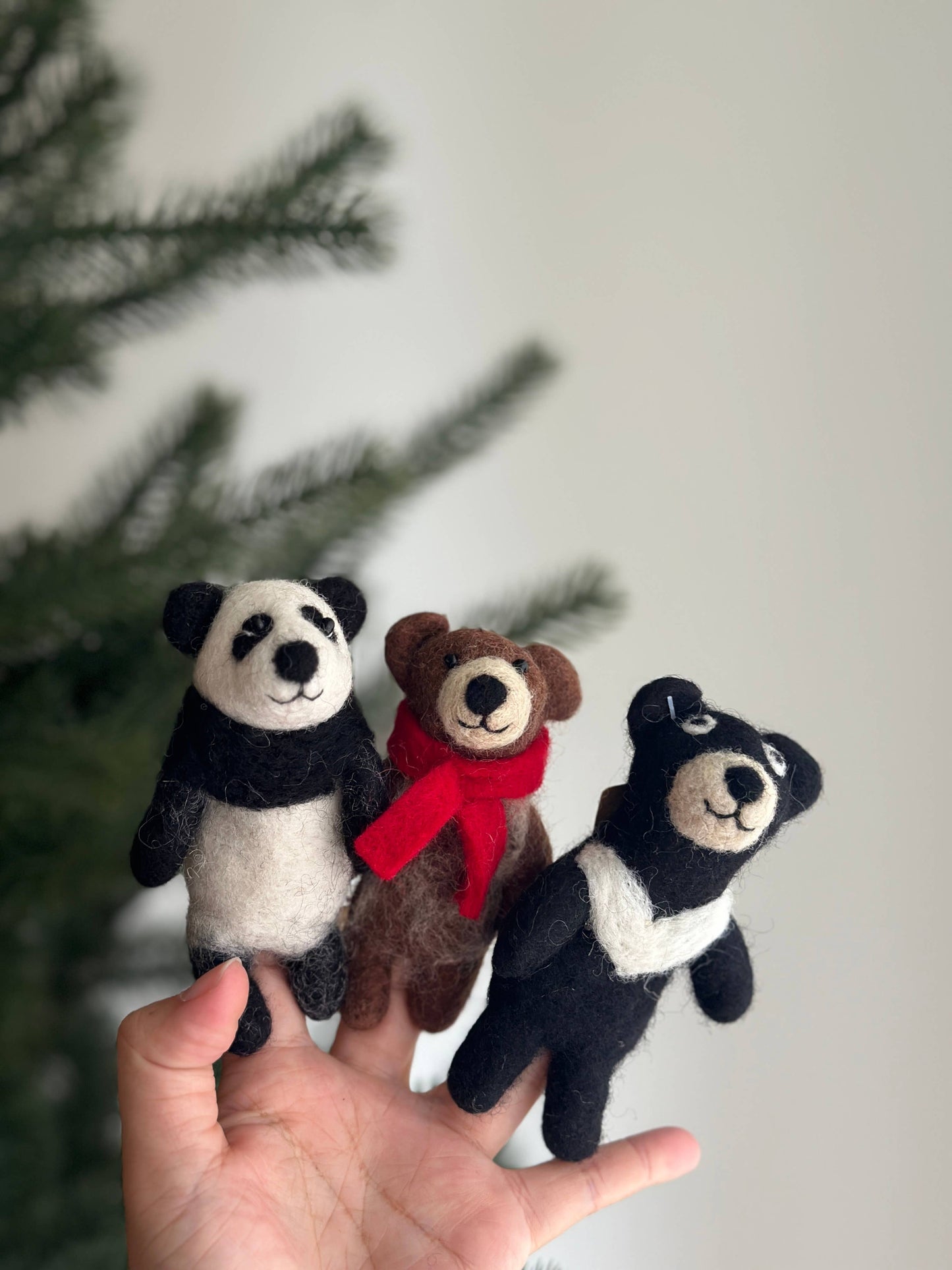 Felt Panda Finger Puppet
