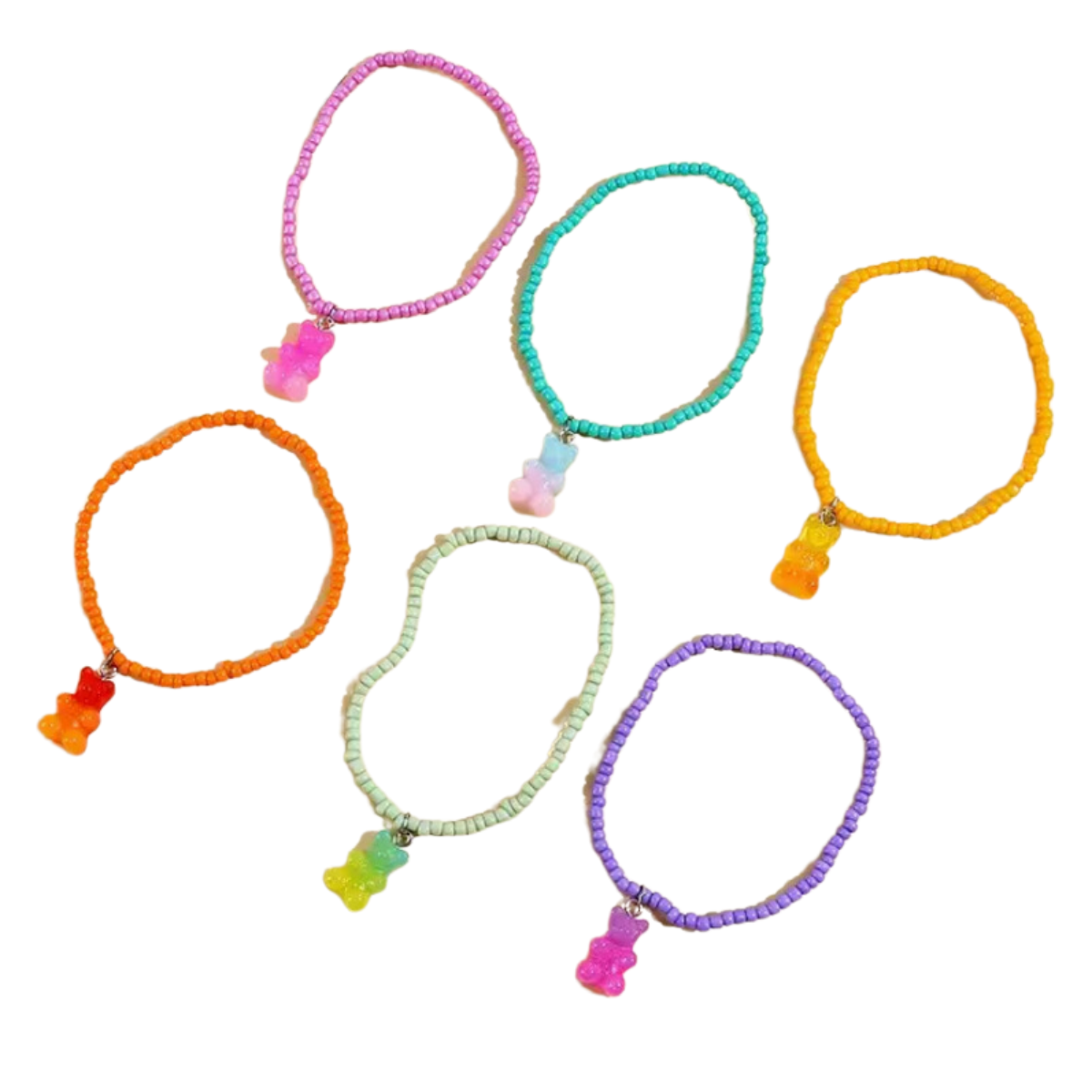 3pc Ombre Gummy Bracelets