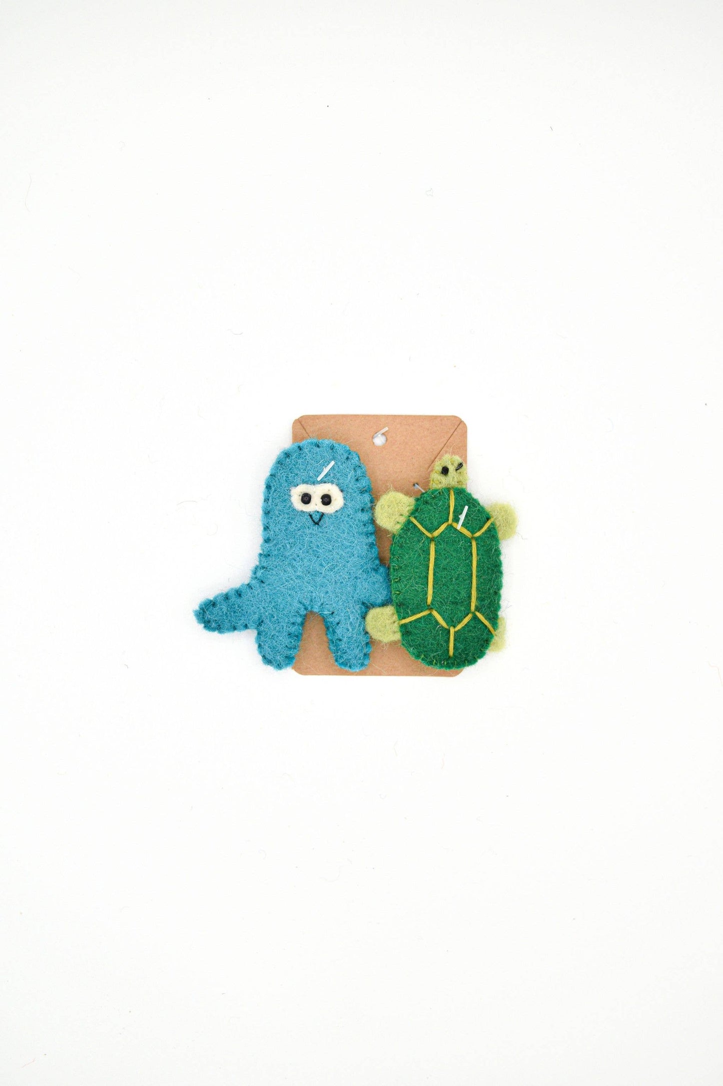 Turtle and Octopus Finger Puppet Set