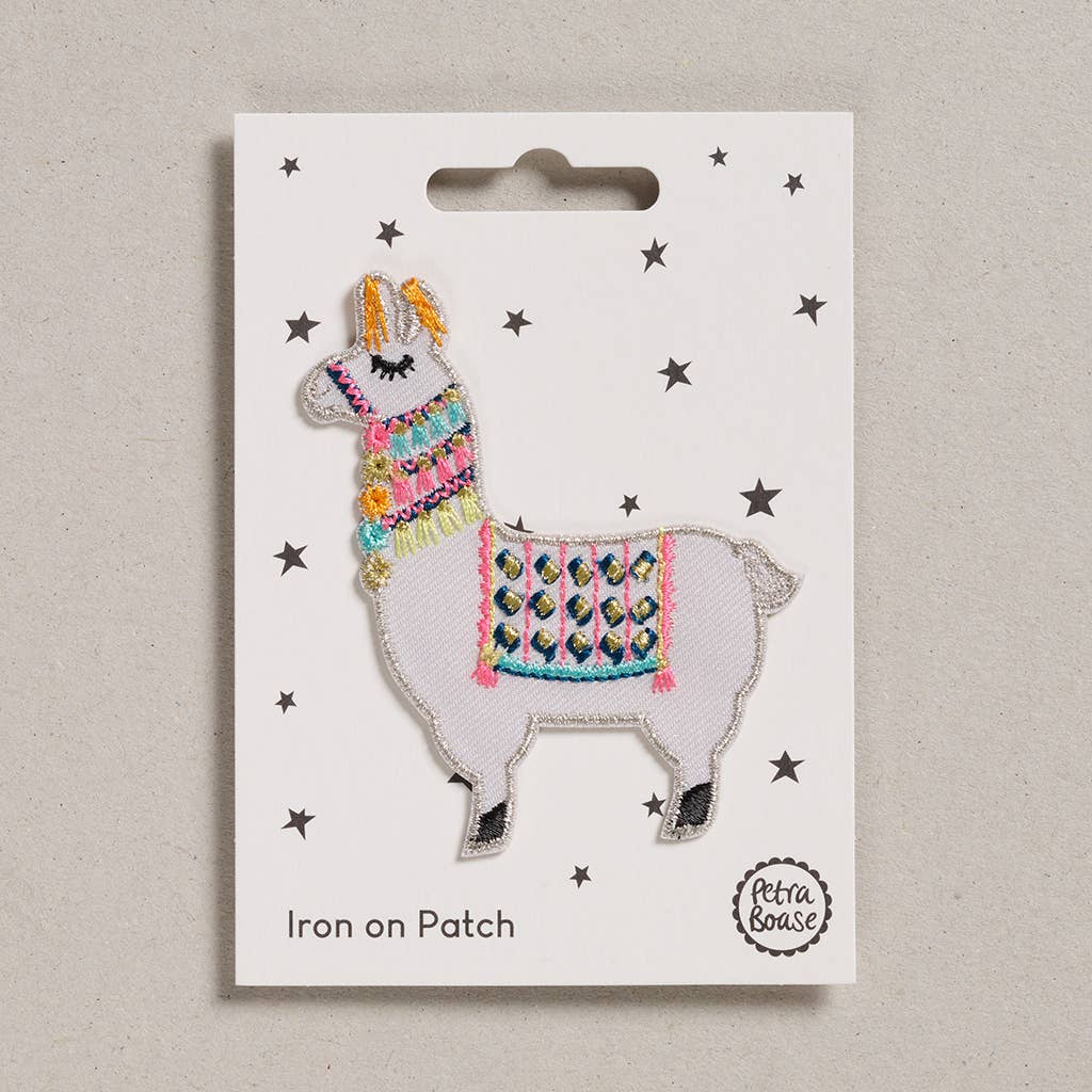Llama Iron on Patch