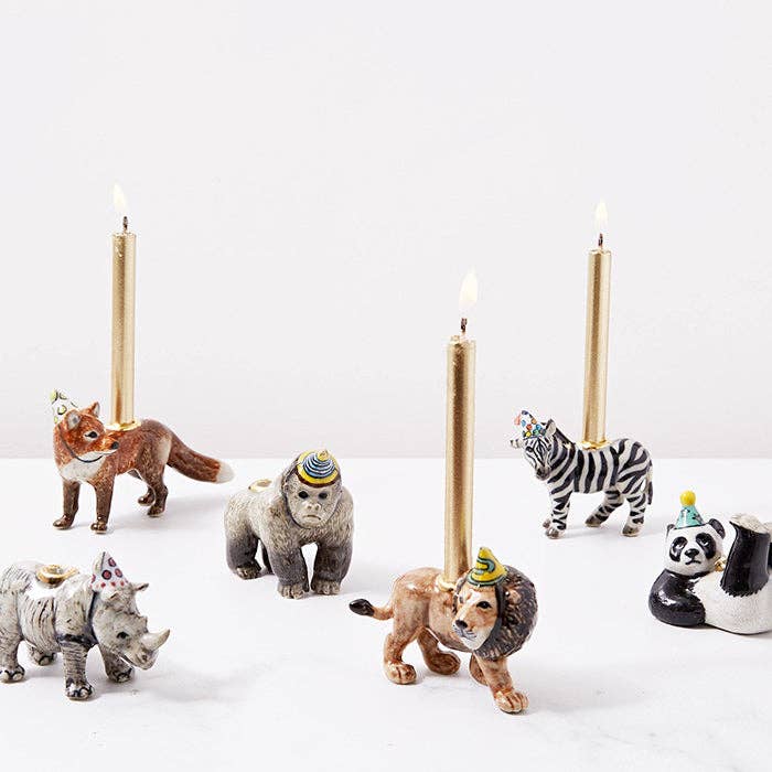 Red Fox "Party Animal" Cake Topper