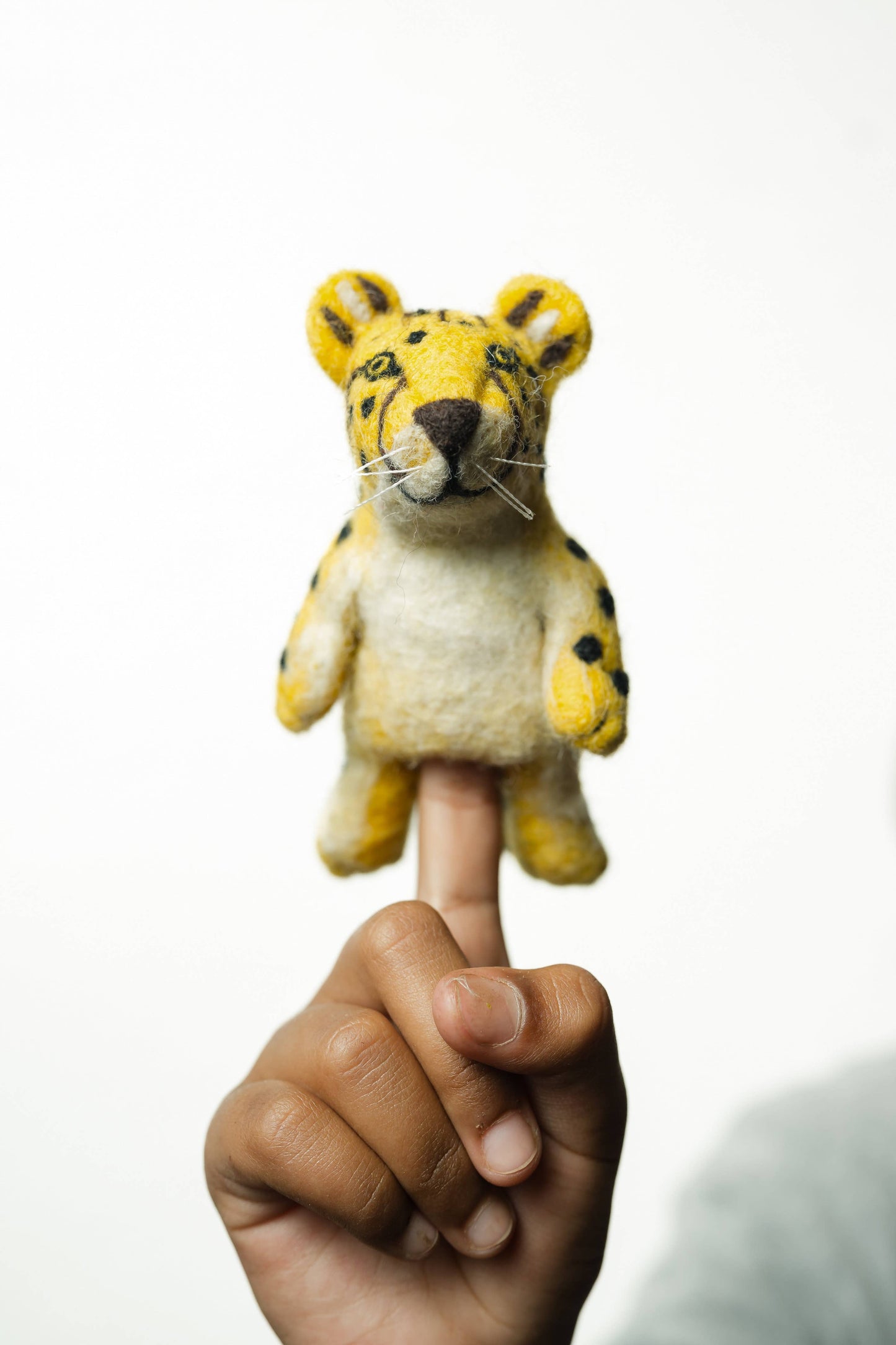 Cheetah Finger Puppet