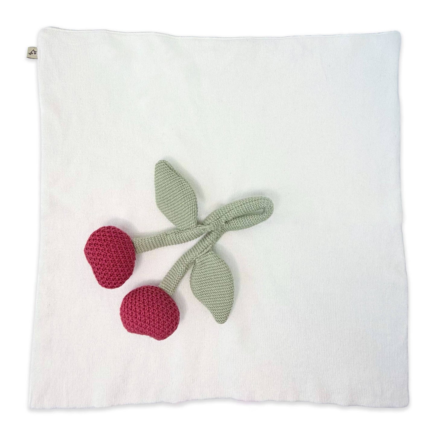 Cherry - Organic Baby Lovey Security Blanket
