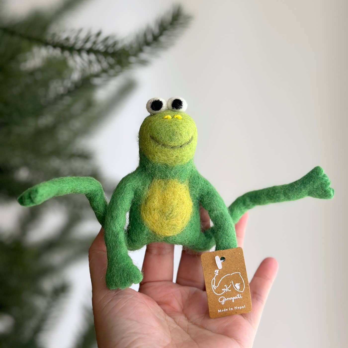 Felt Frog Finger Puppet