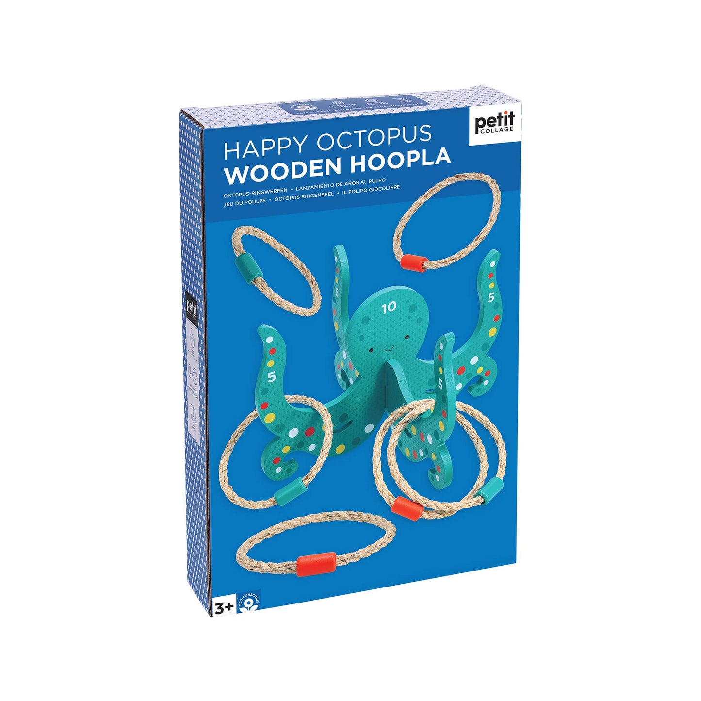 Happy Octopus Wooden Hoopla