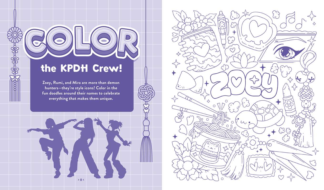 Unofficial KPop Demon Hunters Activity Book by Lila Violet