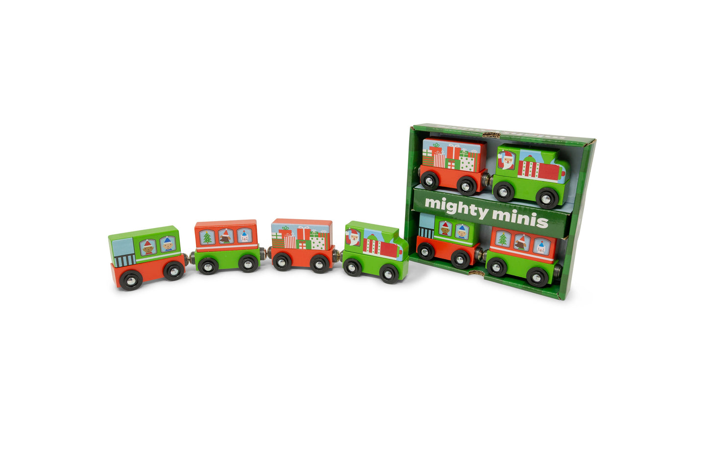 Magnetic Christmas Train Mighty Minis set/4