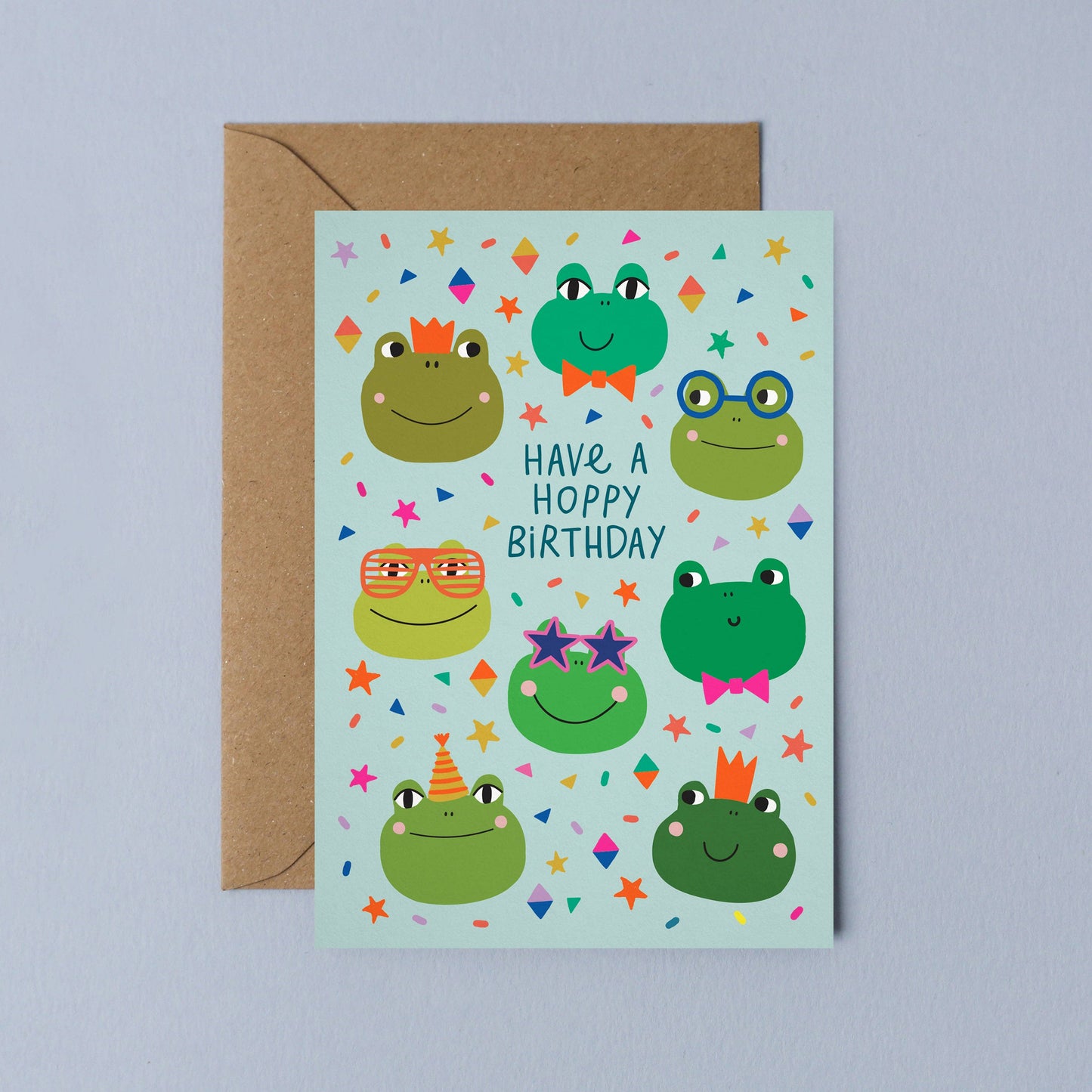 Party Frogs Birthday Card