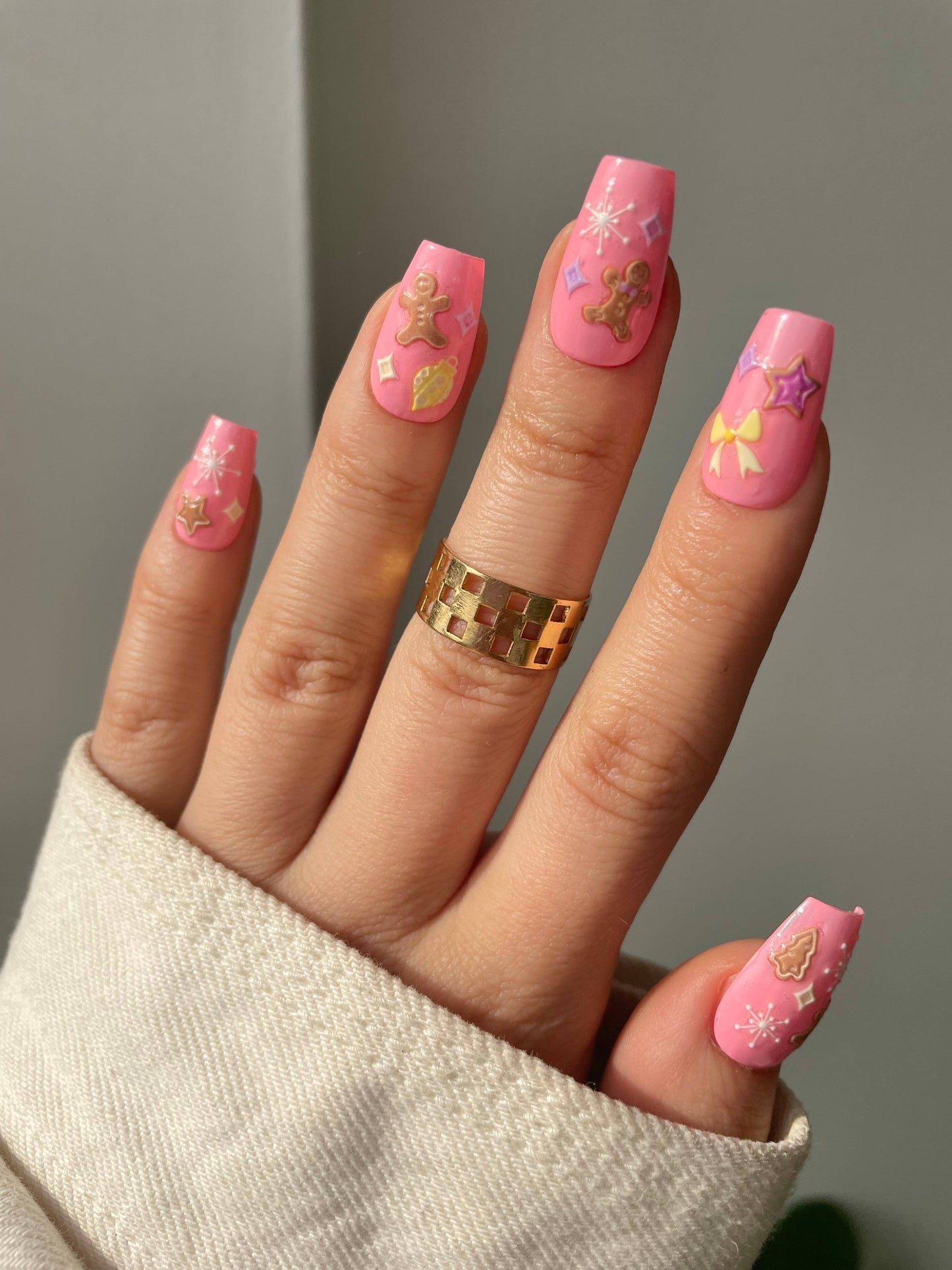 Nail Art Stickers - Gingerbread