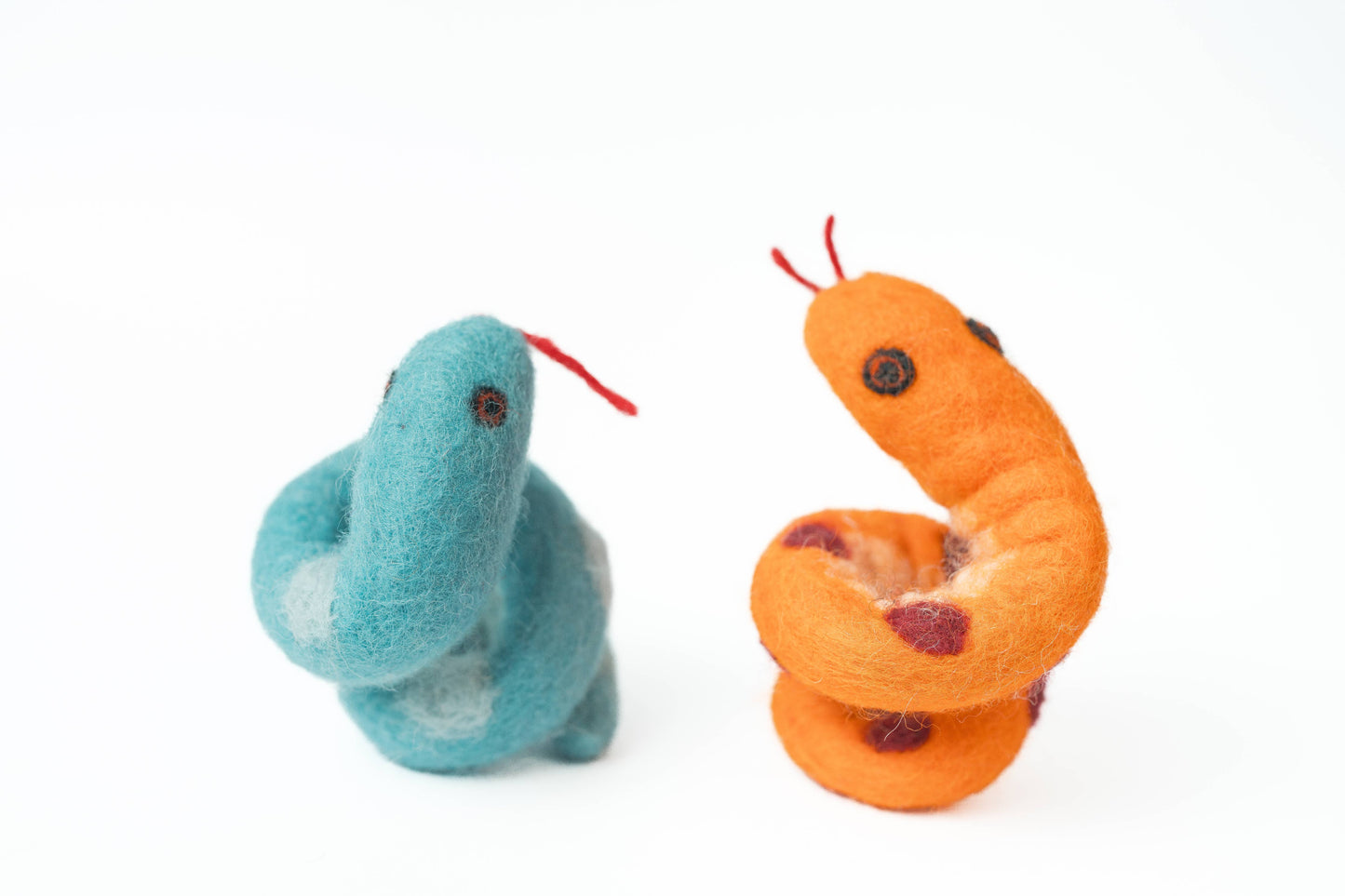 Blue Snake Finger Puppet
