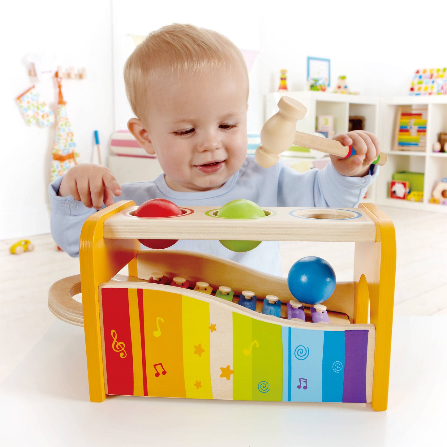 Hape Pound & Tap Bench - Musical Toy w/ Xylophone for Toddlers